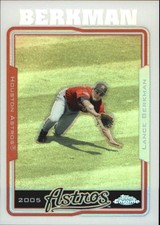 2005 Topps Chrome Refractors Houston Astros Baseball Card #47 Lance Berkman
