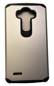 Asmyna Phone Case for LG G4 - Silver/Black - Picture 1 of 6