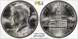1976-S Silver Kennedy Bi-Centennial Half Dollar - FS-101 DDO - PCGS Graded MS65 - Picture 1 of 3
