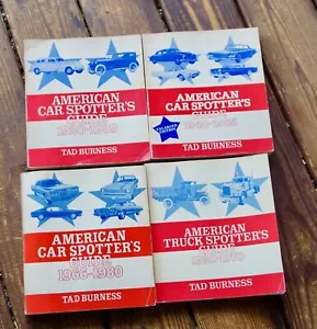 American Car & Truck Spotter's 1920 To 1980. Lot Of 4 Books. Tad Burness - Picture 1 of 2