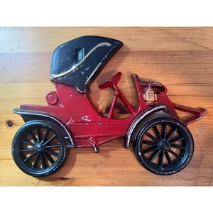 Vintage Midwest Brand Cast Aluminum Metal Wall Art Red Buggy - Picture 1 of 8
