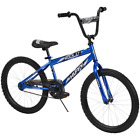 Huffy 20 In Kids Bike BMX Style Bicycle For Boys Ages 5+ Royal Blue Steel Frame
