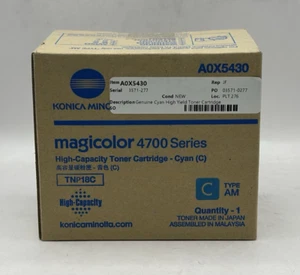 Konica Minolta A0X5430 Cyan High-Capacity Toner Cartridge - Picture 1 of 3