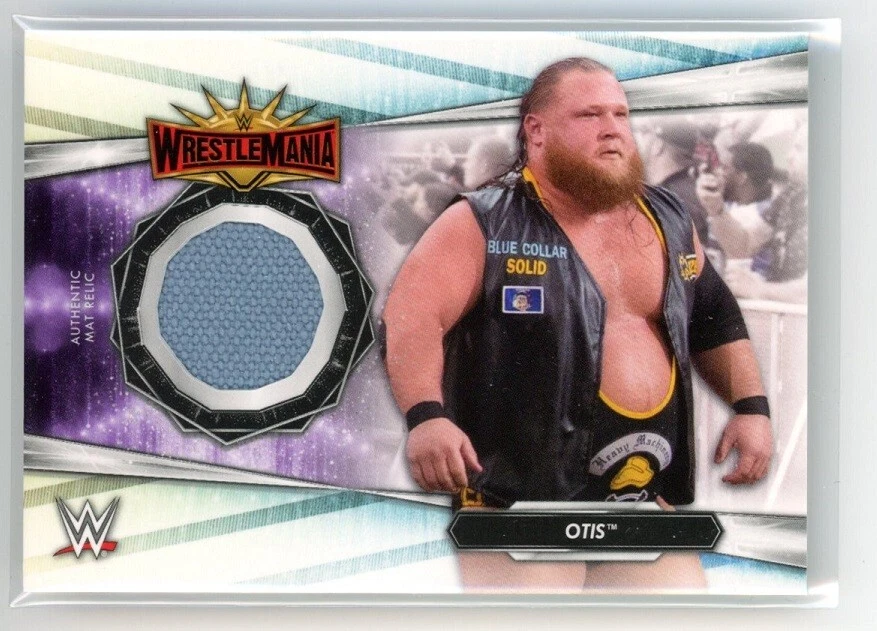 Otis 2021 Topps WWE Wrestlemania 35 Event Used Mat Relic - Image 1 of 2