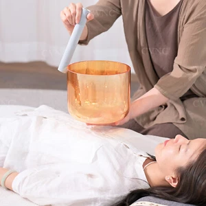 CVNC 432Hz D Sacral Crystal Alchemy Singing Bowl Sound Healing Bath Yoga Reiki - Picture 1 of 6