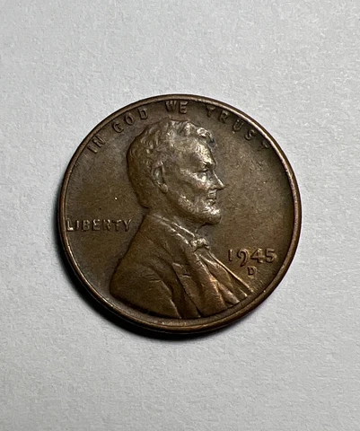 1945 D - LINCOLN WHEAT PENNY - FINE Cover