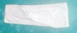 2 x White Headband / Sweatband 100% Cotton Can be left plain or Dyed or Tie Dyed - Picture 1 of 1