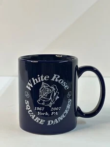 VTG White Rose Square Dancers Mug 1967-2007 York PA Ceramic Coffee Drink - Picture 1 of 4