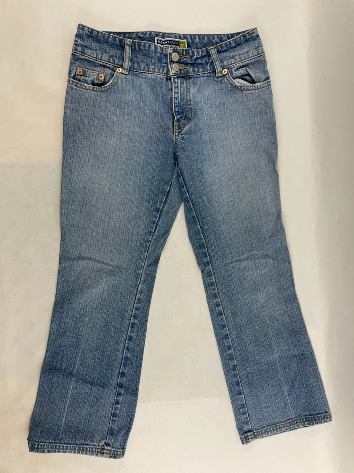 Old Navy Jeans, Junior Size 1, Blue, Denim, Cropped, Pockets, Low Waist - Image 1 of 4