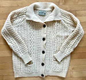 Classic Clady Kit Donezal HandCraft Wool Cardigan Sweater Men Medium Women Large - Picture 1 of 9