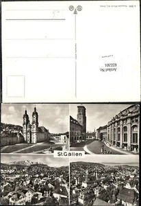 655301,Mehrbild Ak St Gallen Kirche - Picture 1 of 1