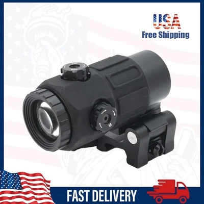 WALKER-OPTICS G45 5X Magnifier w/Switch to Side Quick Detachable QD Mount for 558 Reflex Sight