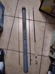 Canna da mosca in fibra di vetro Cabela's CGR nuova mai usata 7 piedi 4-5 watt con custodia 570-3 - Foto 1 di 1