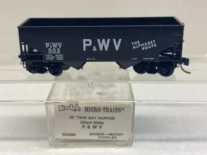 N Scale Kadee Micro Trains MTL 55260 Pittsburg & West Virginia P&WV 503 Hopper - Picture 1 of 4