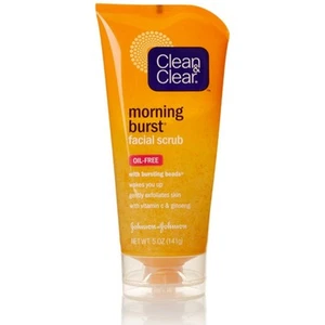 Clean&Clear Morning Burst Facial Scrub with Bursting Beads Oil-Free 5 oz 3 Pack - Picture 1 of 3