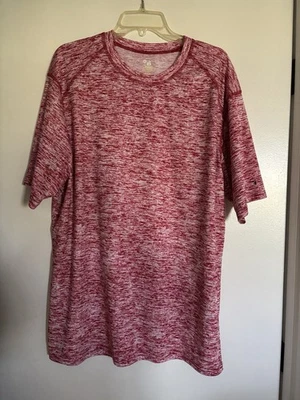 Badger Sport Red Print Wicking T-Shirt XL  #733 - Image 1 of 3