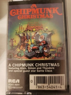 A Chickmunk Christmas Cassette 1981 Alvin Foto 1 de 3