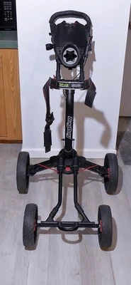 ¡Como nuevo! Carro de empuje Bag Boy Quad XL freno montado en mango superior plegable en 2 pasos negro Foto 1 de 4