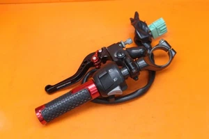 2014 HONDA CBR500R OEM LEFT CLIP ON HANDLEBAR W SWITCHES NICE! - Picture 1 of 16