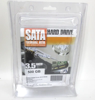 New WD5000AAKS Western Digital Caviar SE16 Blue 500GB SATA Hard Drive - Image 1 of 4