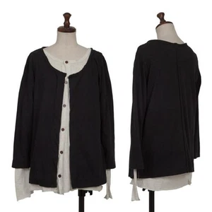 Y's Cotton Jersey Ensemble Cut Off Design Cardigan Size 2(K-155046) - Picture 1 of 12