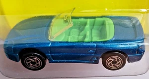 Mitsubishi 3000GT Convertible Japanese Sports Car Blue Matchbox on a Cut Card. - Picture 1 of 6