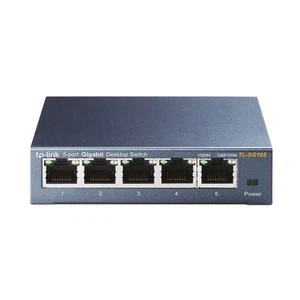 Switch TP-LINK 5 porte 10/100/1000Mbps case acciaio basso consumo - Imagen 1 de 4