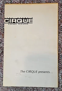 Cirque Dinner Theatre Seattle WA Program “Catch Me If You Can” 245th Production  - Picture 1 of 5