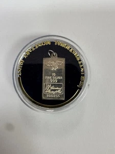 IMM INTERNATIONALE MONETARY MINT EIN GRAMM SILBER ANHÄNGER. - Bild 1 von 1