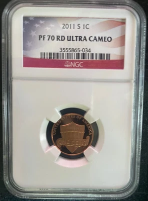 2011-S 1C :: Lincoln Shield :: NGC PF 70 RD ULTRA CAMEO :: Highest Grade - Image 1 of 3