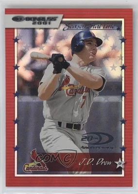 2001 Donruss Stat Line Season /73 JD Drew #32 - Image 1 of 2