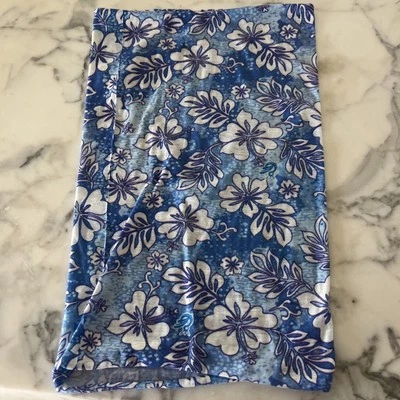 MWOT Azul Floral Trópicos Cuello Polaina Multifunción Máscara Facial Cuello Cubierta Bufanda Foto 1 de 2