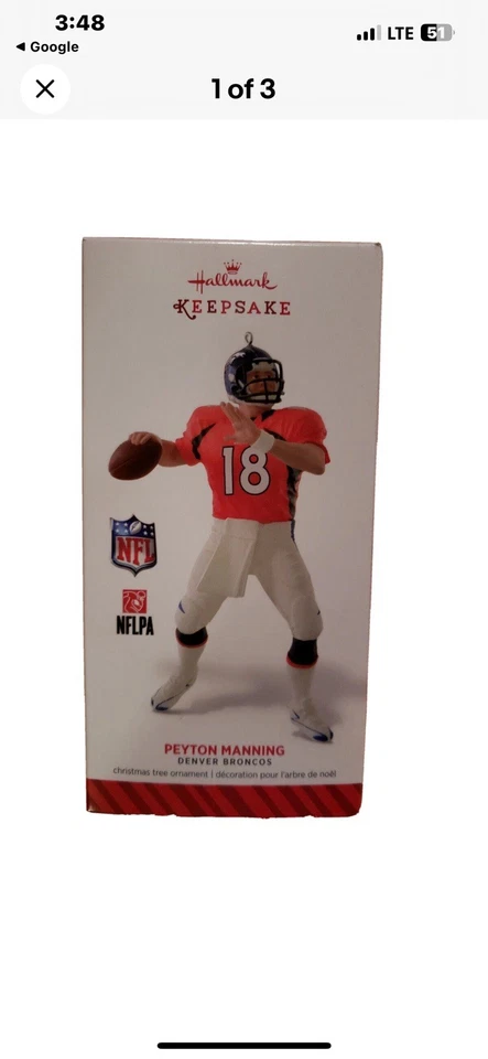 Peyton Manning Denver Broncos quarterback 2014 adorno Foto 1 de 1
