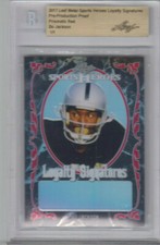 2017 Leaf Metal Sports Heroes BO JACKSON PRISMATIC RED Pre-Production PROOF 1/1 