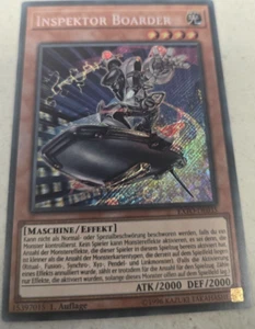 Yugioh German Inspector Boarder EXFO-EN035 DE035 Secret Rare 1st ED MP - Picture 1 of 2