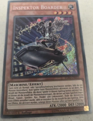 Yugioh German Inspector Boarder EXFO-EN035 DE035 Secret Rare 1st ED MP - Image 1 of 2