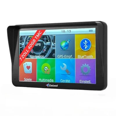7 Zoll Elebest 70AT Navigationsgerät TMC Staumelder für Auto Navi Wohnmobil GPS - Bild 1 von 4