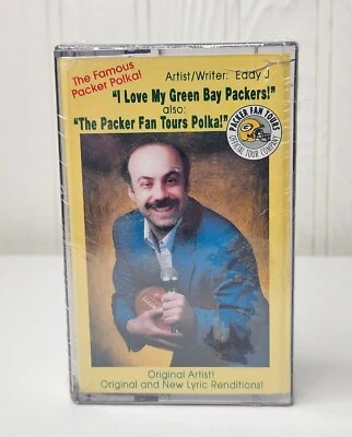 Eddy J I Love My Green Bay Packers! Cassette Tape Famous Packer Polka GEC 101 - Image 1 of 4