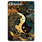 Gemini Aluminum Metal Sign - Twins Zodiac Constellation Astrology Astronomy Gift