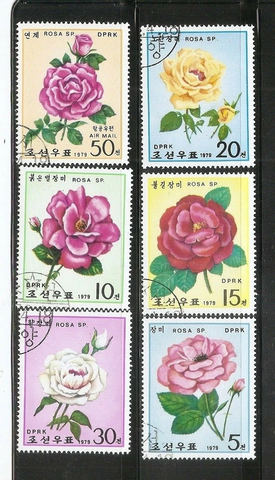 Korea SC # 1971-1976 Roses. Complete Set . MNH - Image 1 of 1