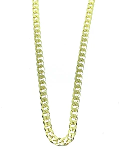 Cadena de eslabones cubanos ADIRFINE 925 de plata de ley maciza de 6 mm - Imagen 1 de 10