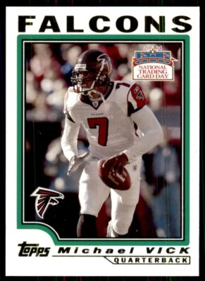 2004 Topps National Trading Card Day Michael Vick Atlanta Falcons #5 - Image 1 of 2