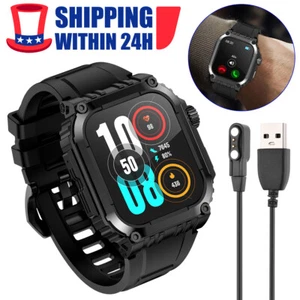 2024 Military Smart Watch GPS Sports Fitness Tracker Bluetooth Call Waterproof· - Picture 1 of 11