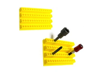 SCHRAUBENDREHER BITHALTER SECHSKANTSCHAFT DISPLAY STÄNDER AUFBEWAHRUNG RACK WANDHALTERUNG BOX KOFFER - Bild 1 von 4