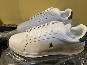 Polo Ralph Lauren Heritage Court II 809900935001 Sneaker Men White Low Size 10 - Picture 1 of 5