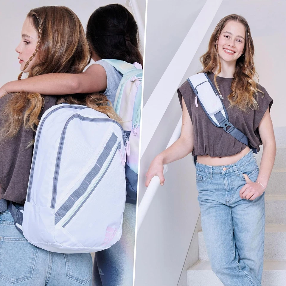 Adidas Prime Sling - Single Strap Crossbody Backpack Unisex White Pink