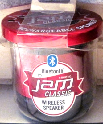 BLUETOOH WIRELESS SPEAKER, JAM HMDX CLASSIC, RED. NEW WITH FAST SHIPPING - Image 1 of 4