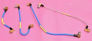 QTY 4 QMA-male to SMA-male Short Flexible Coaxial Cables Andrew/Huber+Suhner - Picture 1 of 4