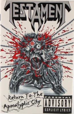 Testament - Return To The Apocalyptic City Cassette Tape 1993 Atlantic Hard Rock - Image 1 of 4