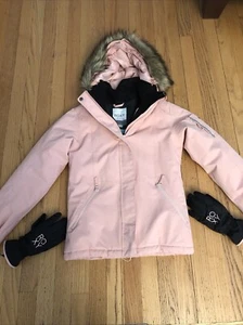 Roxy Girls Winter Jacket w/ Gloves (size 14/XL) NEW - Picture 1 of 5